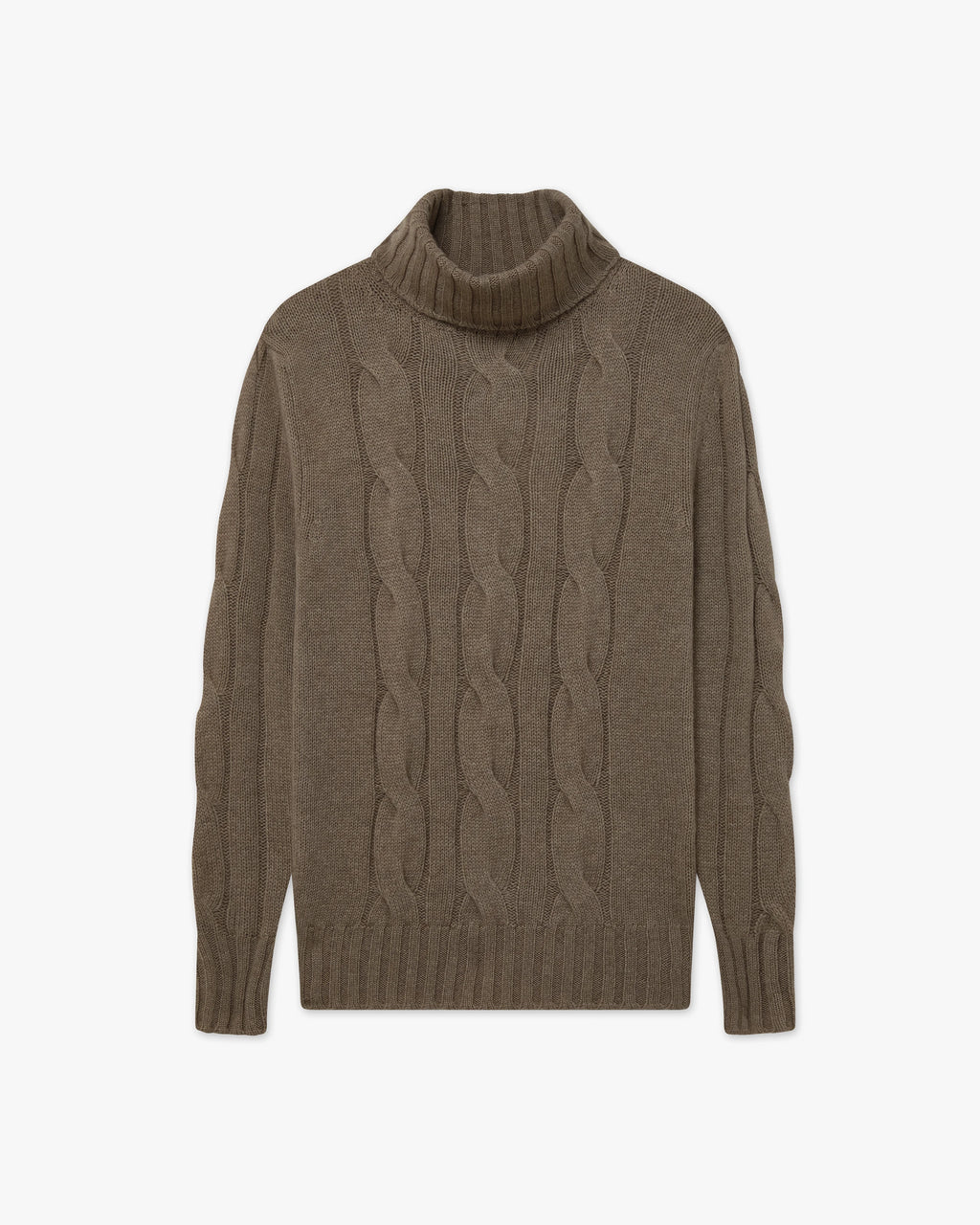 Celerina Rollkragenpullover Damen - Braun - Archiv