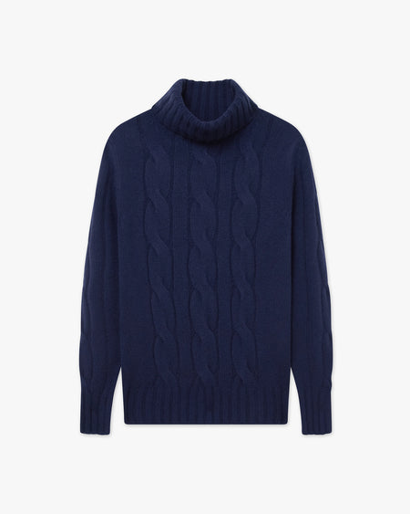 Maglione Dolcevita Celerina Donna - Blu - Archivio