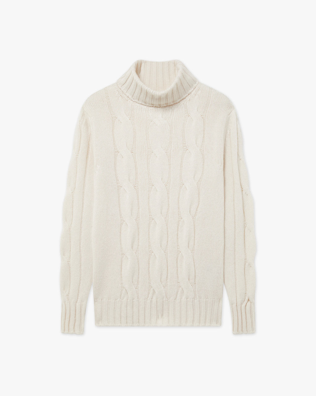 Celerina Rollkragenpullover Damen - Weiß - Archiv