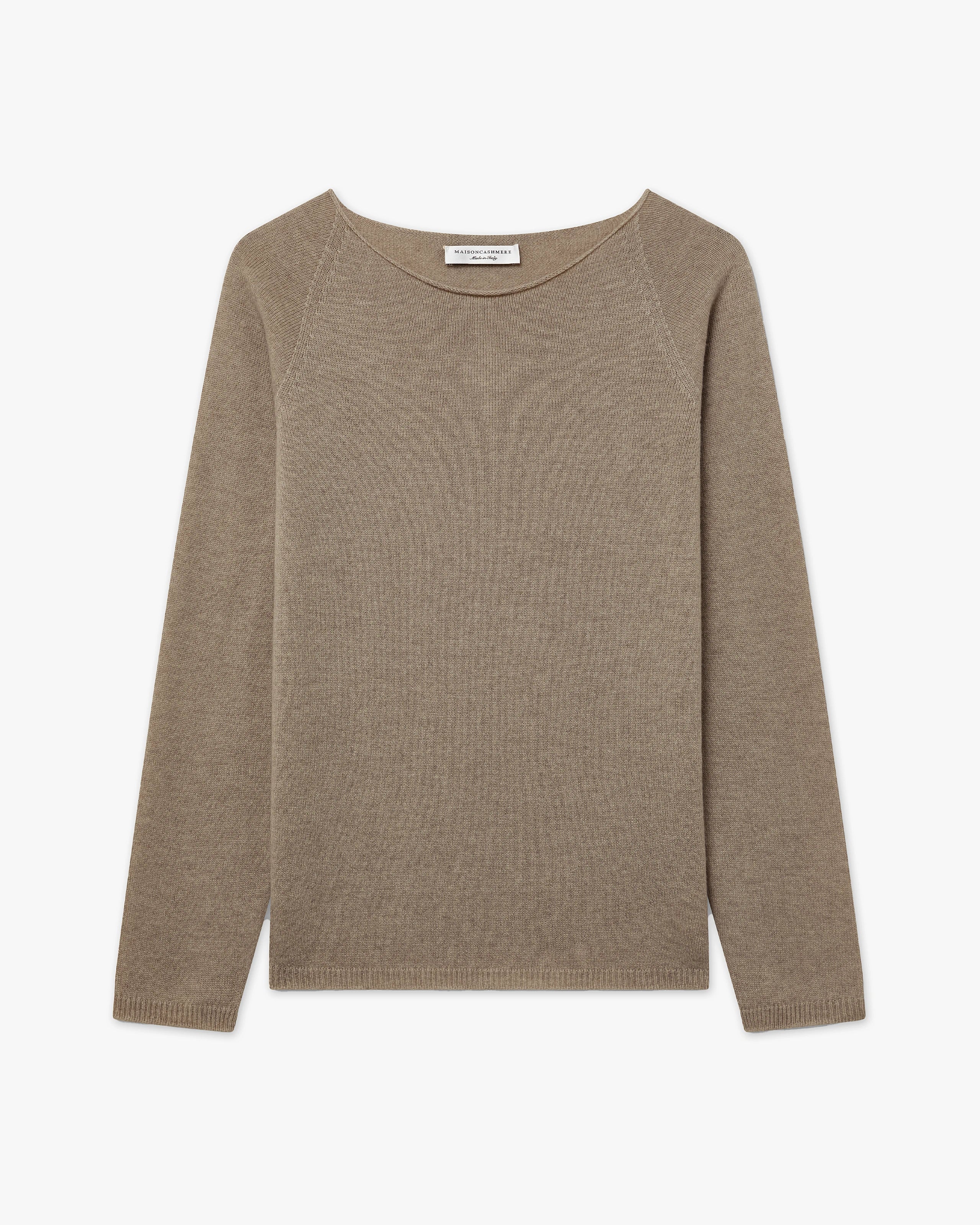 Pull Col Rond Piuma Femme - Taupe - Archive