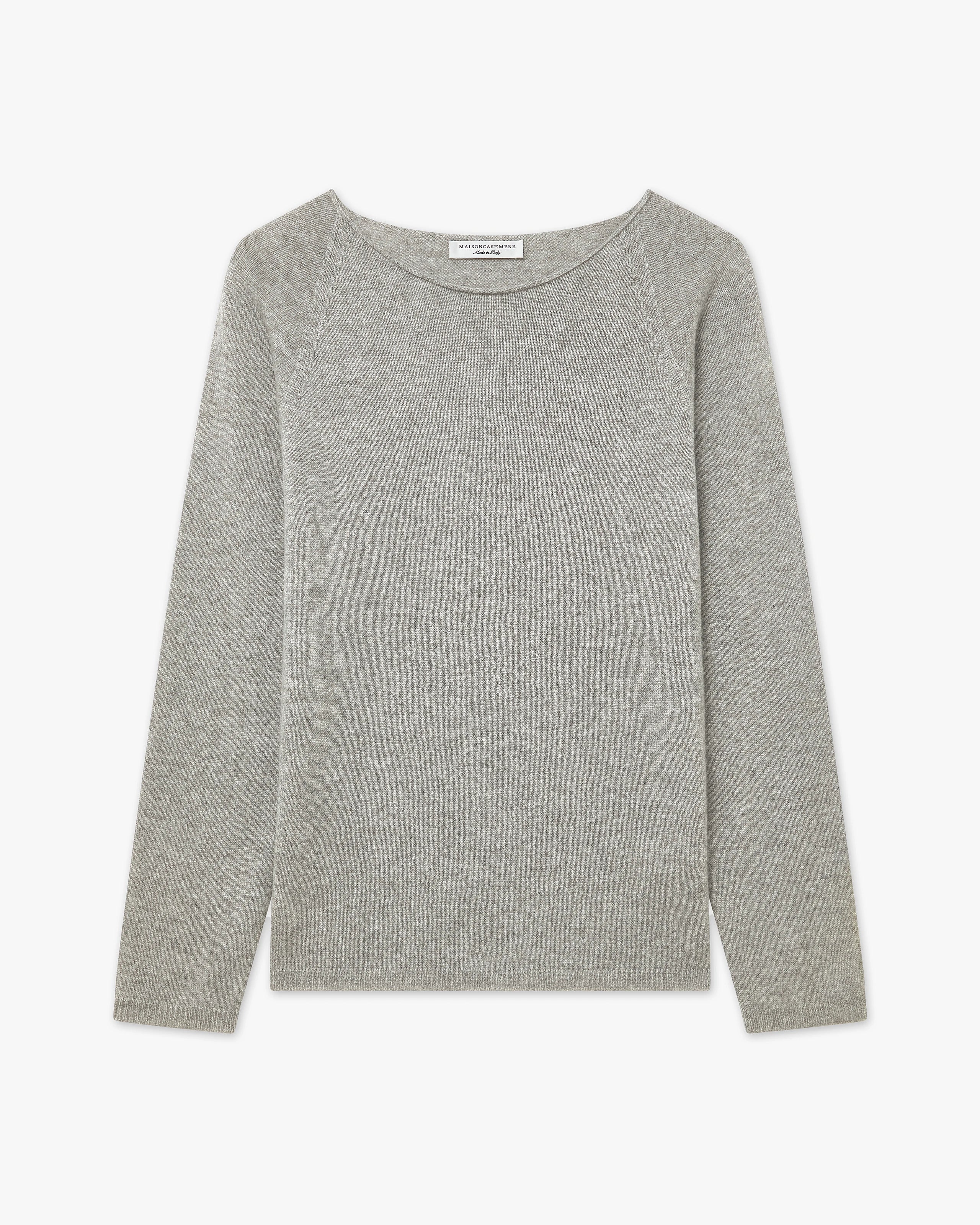Pull Col Rond Piuma Femme - Gris Clair - Archive