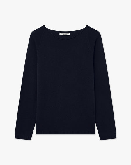 Pull Col Rond Piuma Femme - Bleu Nuit - Archive