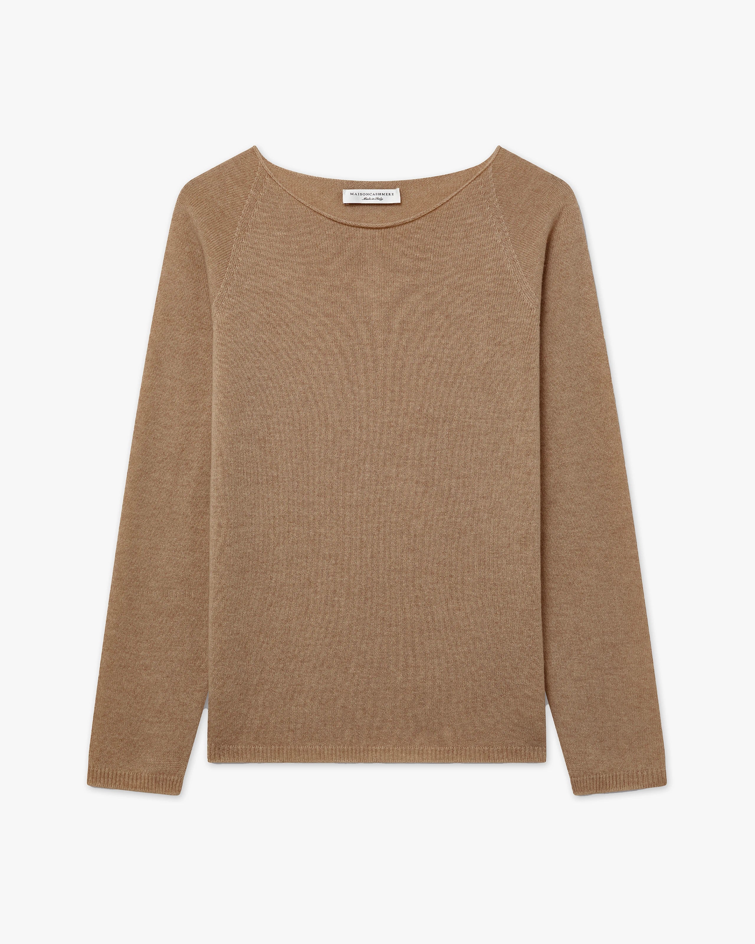 Pull Col Rond Piuma Femme - Camel - Archive