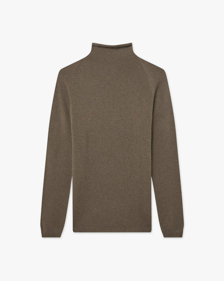 Pull Col Montant Piuma - Marron - Archive
