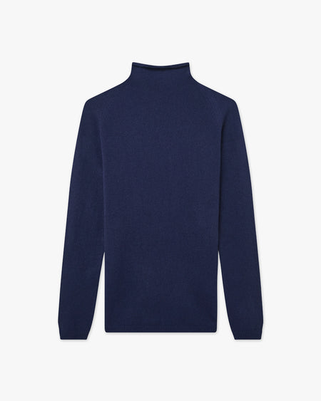 Pull Col Montant Piuma - Bleu - Archive