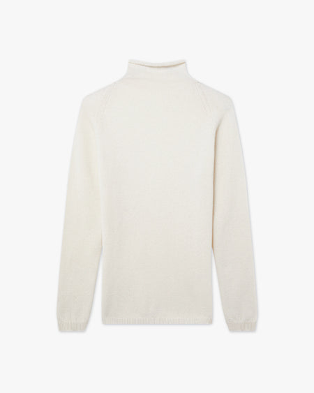 Pull Col Montant Piuma - Écru - Archive
