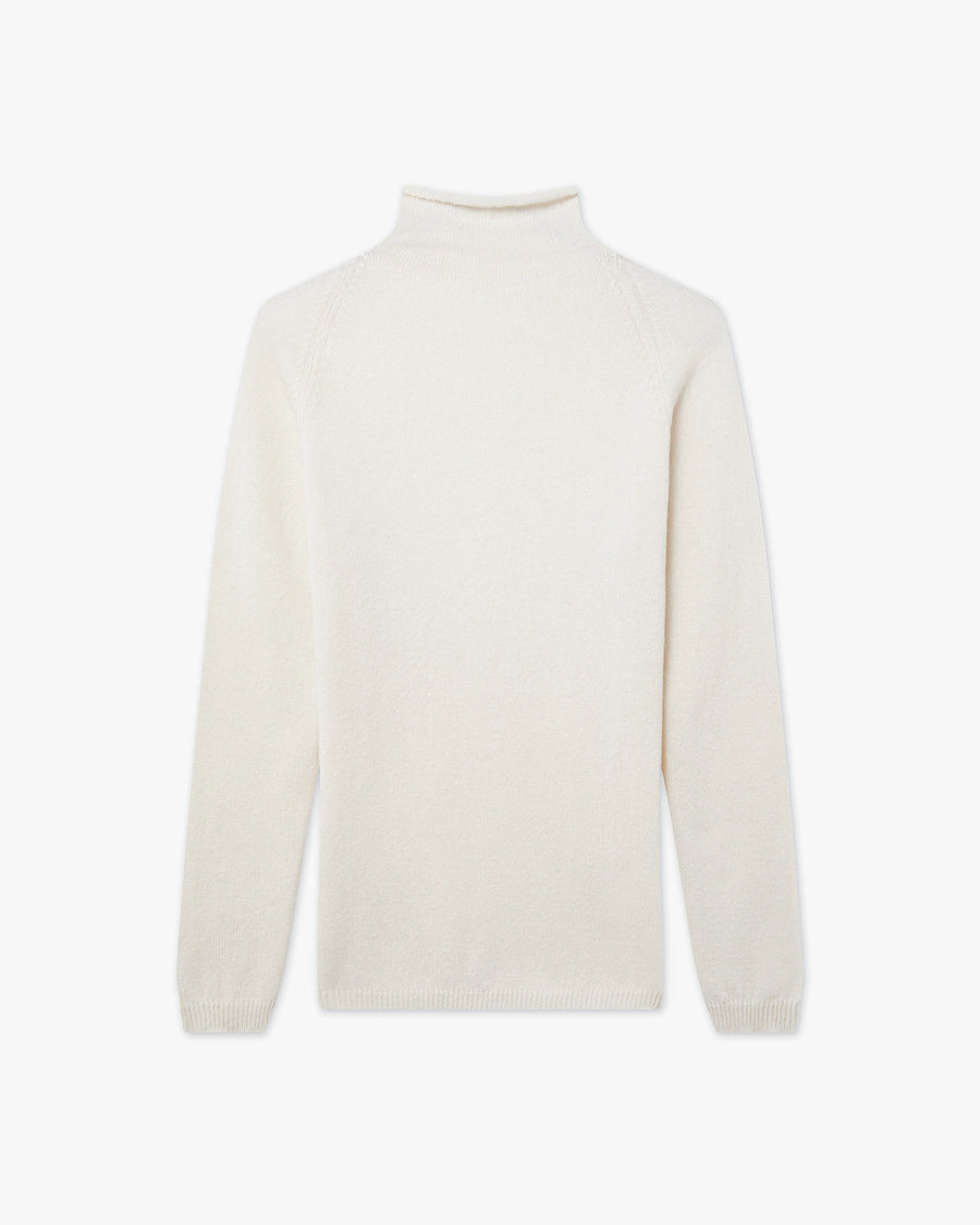Piuma Mock Neck Sweater - Off White - Archive