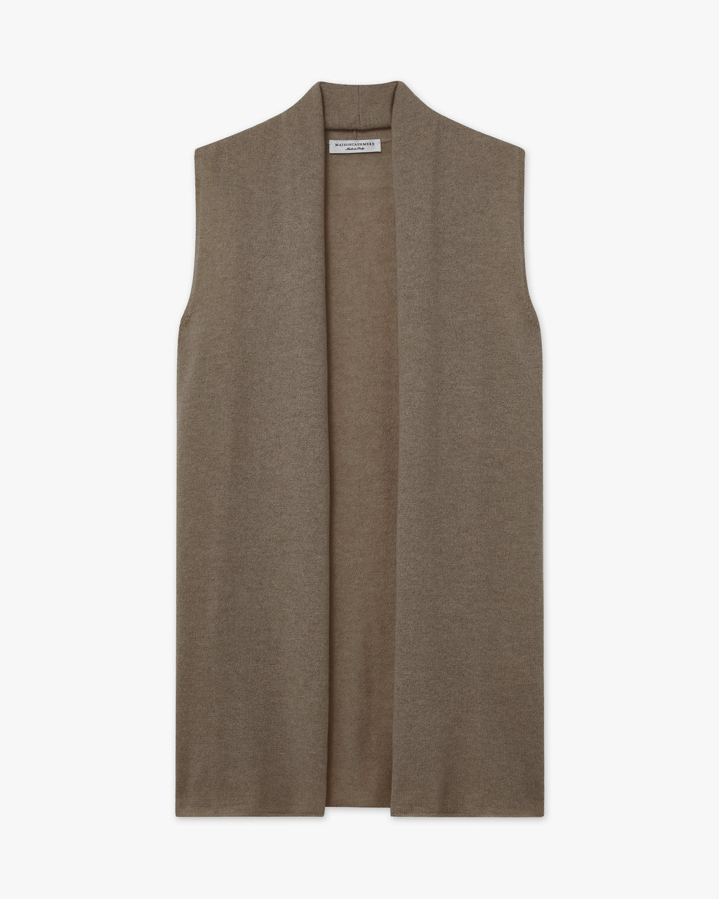 Essential Ärmellose Cardigan - Braun - Archiv