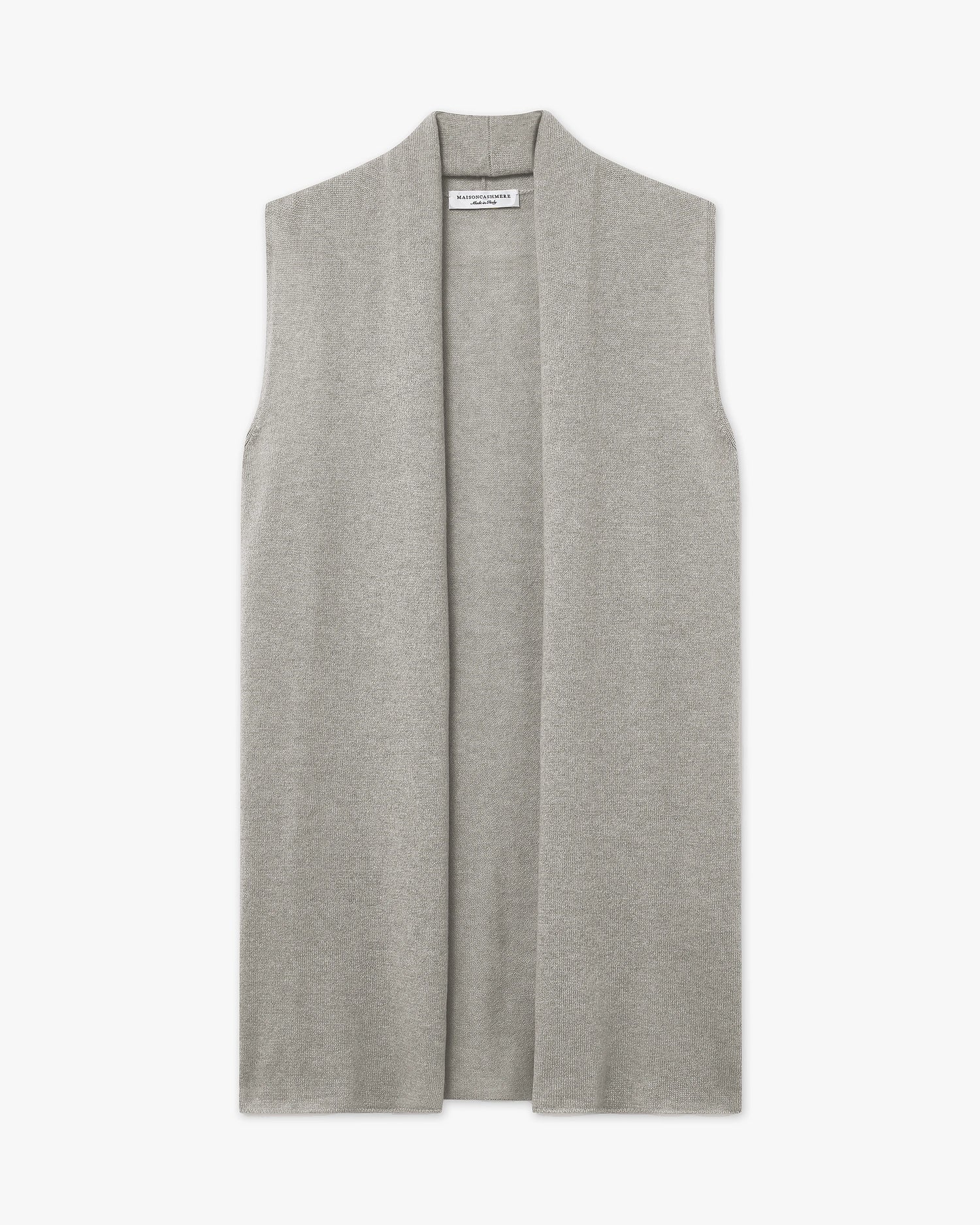 Cardigan Sans Manches Essential - Gris Clair - Archive