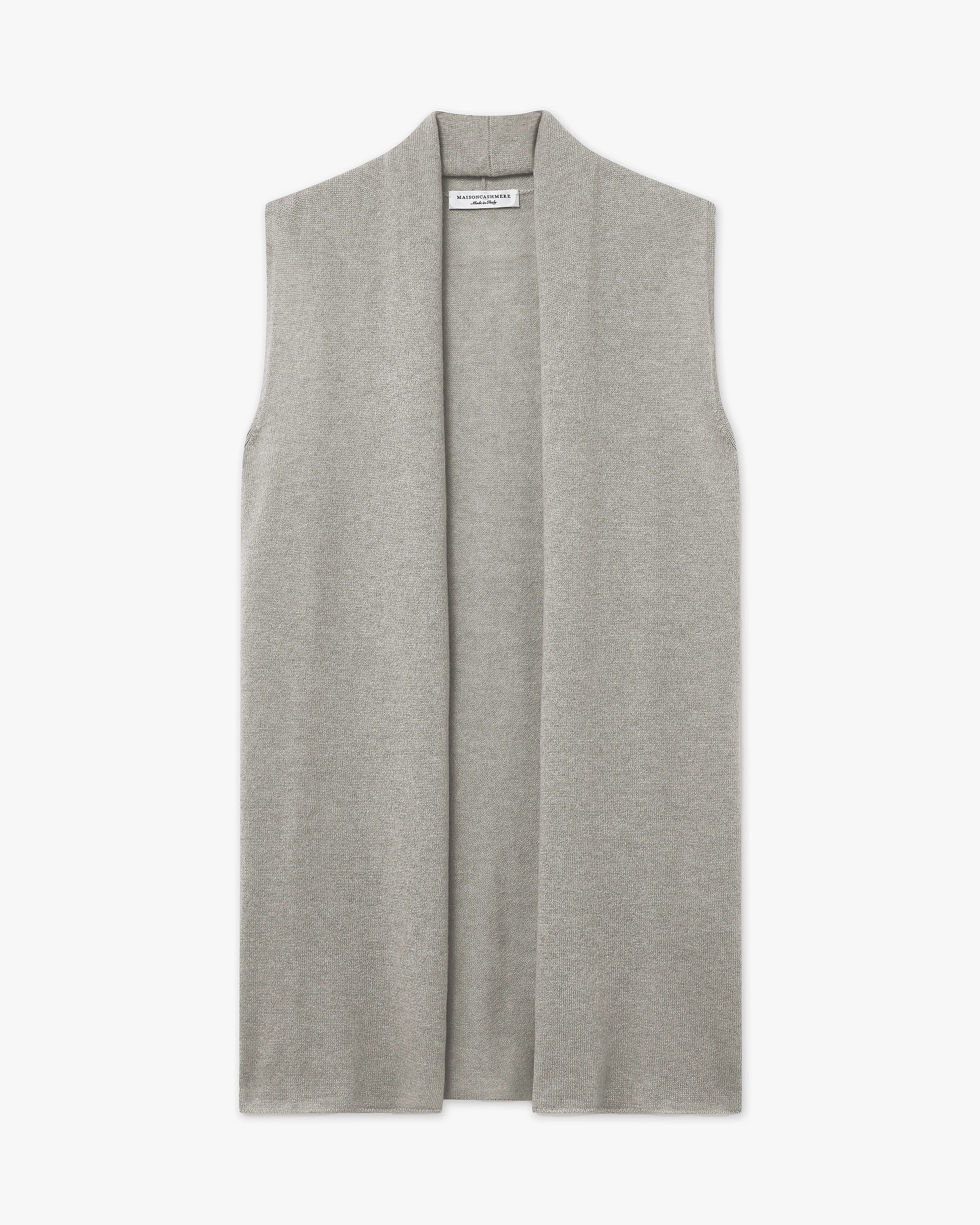 Cardigan Sans Manches Essential - Gris Clair - Archive