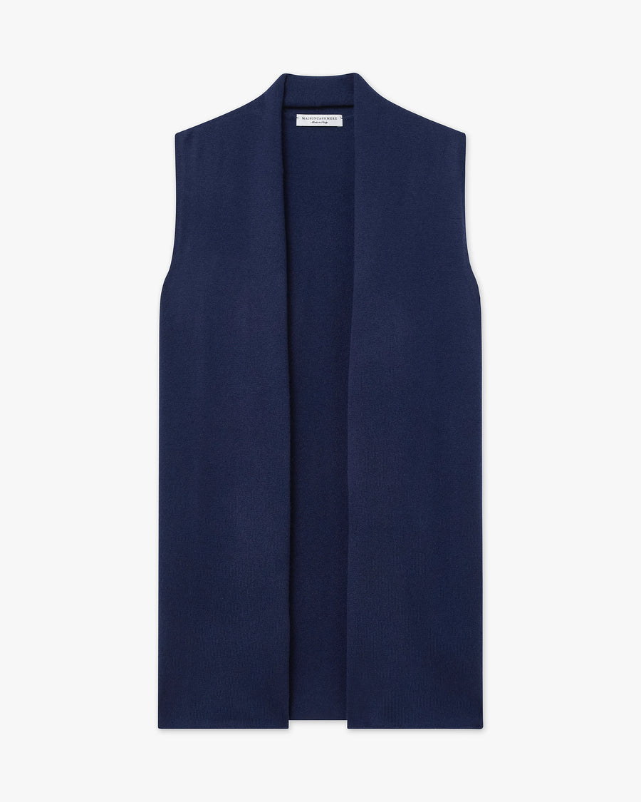 Cardigan Gilet Essential - Blu - Archivio
