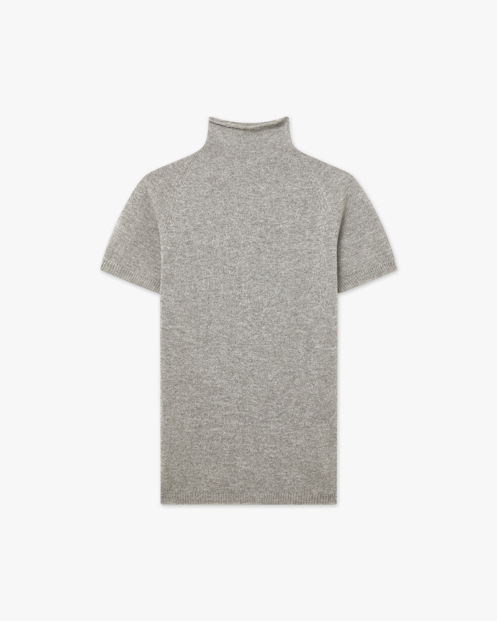 Piuma Mock Neck Tee - Light Grey - Archive