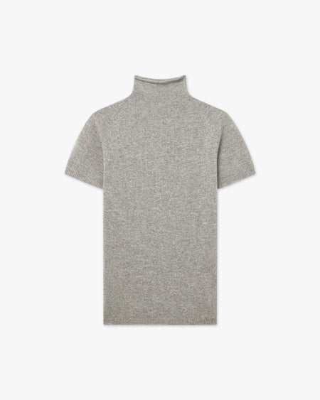 T-Shirt Collo Alto Piuma - Grigio Chiaro - Archivio