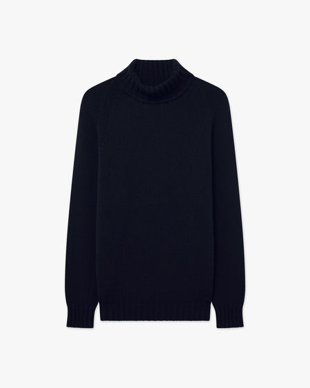 Women's Parksville Turtleneck Sweater - Night Blue - Archive