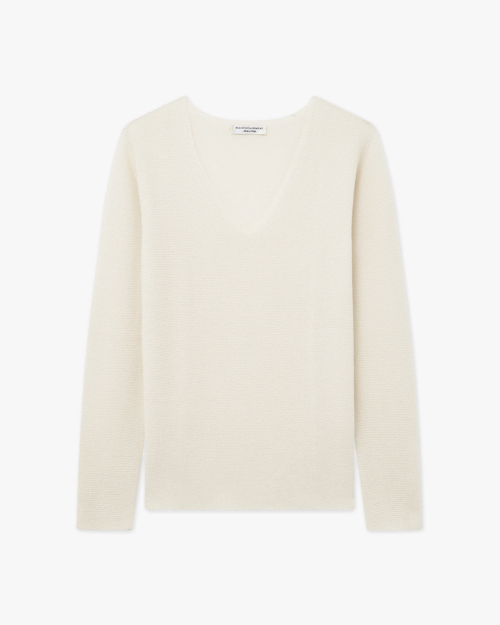 Women's Soffio V-Neck Sweater - White - Archive