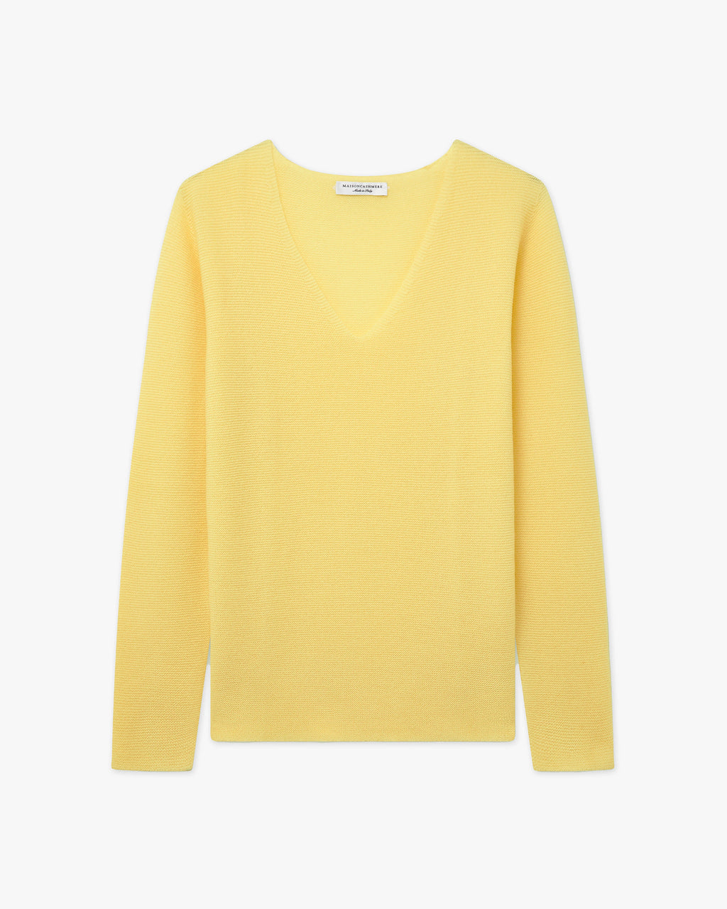Soffio V-Ausschnitt Pullover Damen - Gelb - Archiv