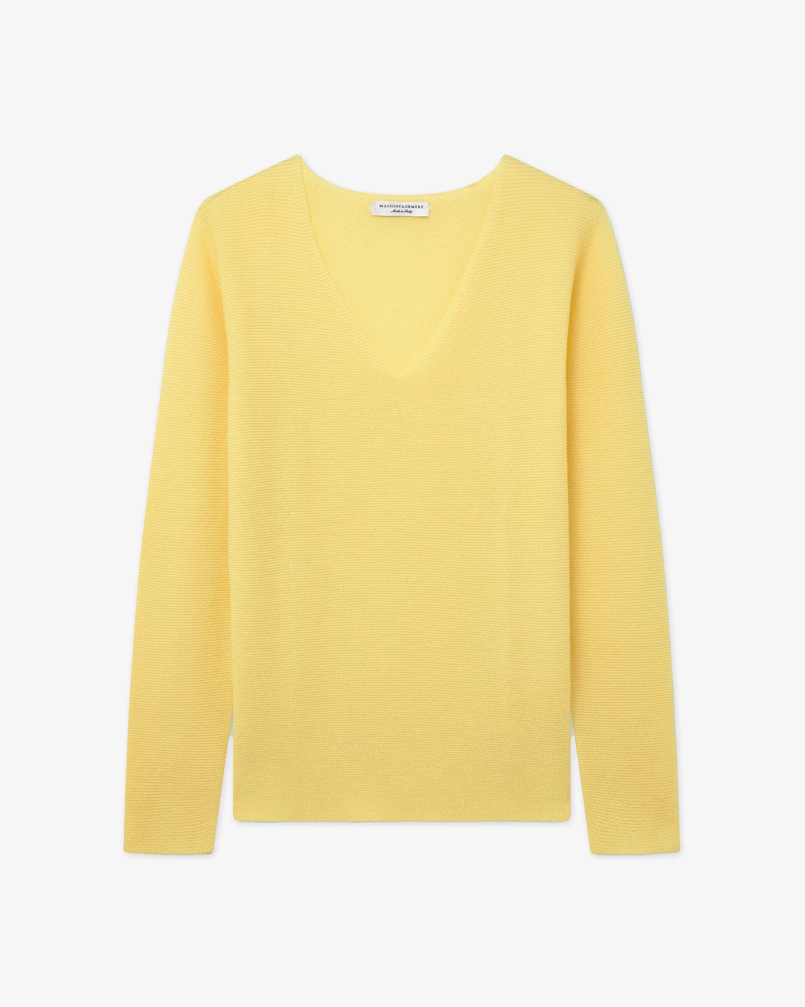 Maglia Scollo V Soffio Donna - Giallo - Archivio