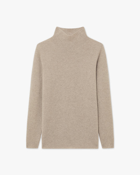 Pull Col Montant Soffio - Beige - Archive