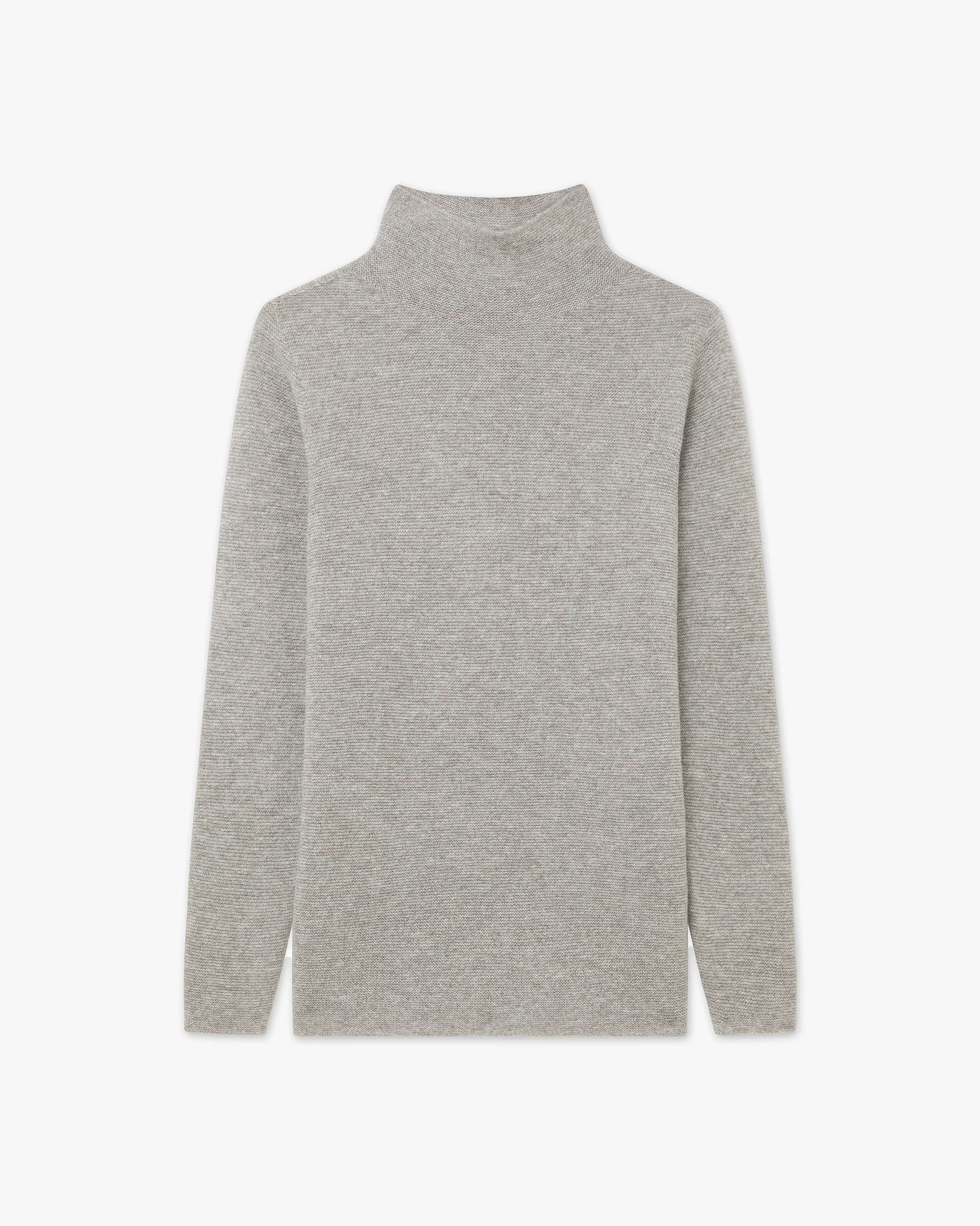 Pull Col Montant Soffio - Gris Clair - Archive