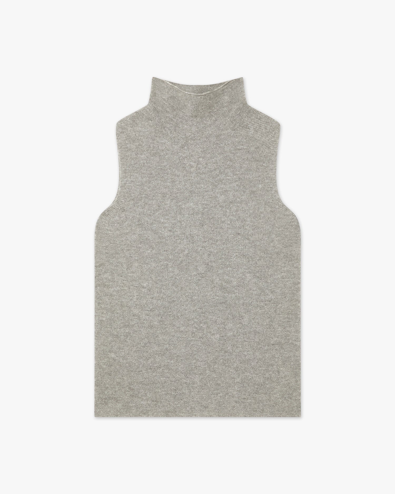 Maglia Collo Alto Top Soffio - Grigio Chiaro - Archivio