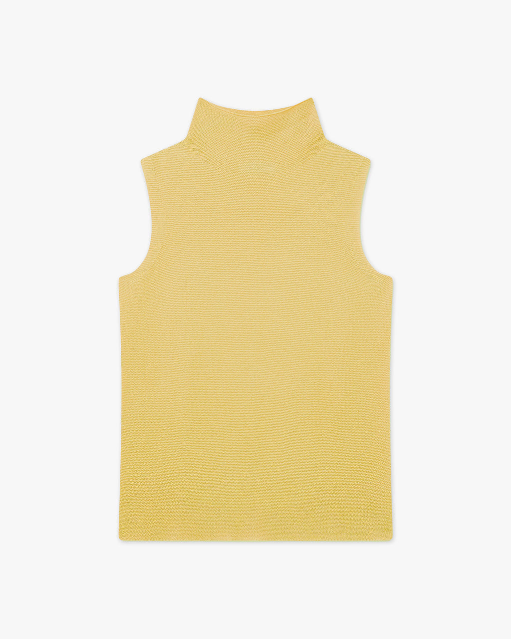 Soffio Mock Neck Top - Yellow - Archive