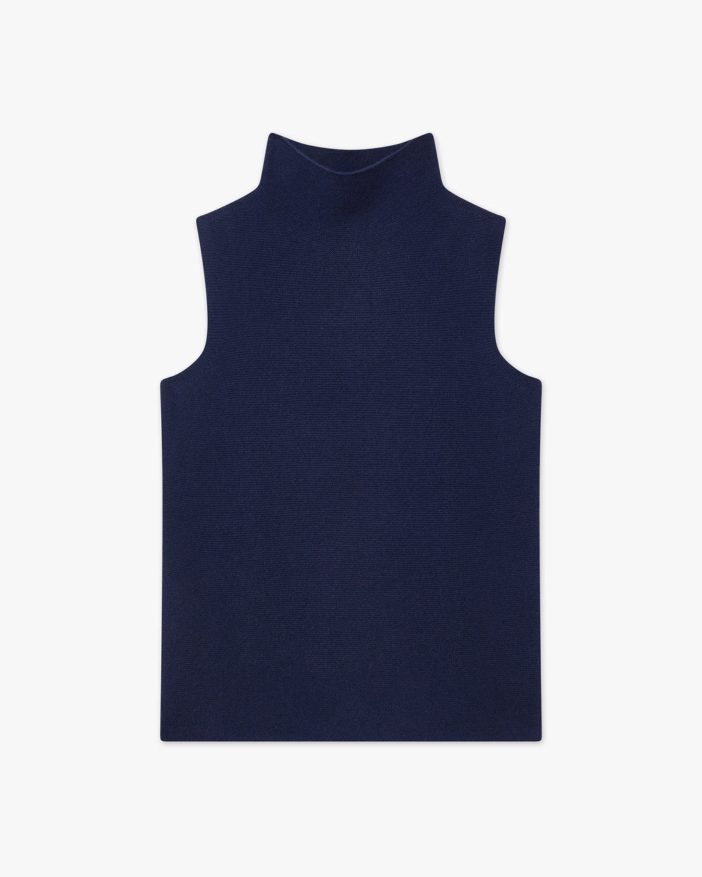 Soffio Mock Neck Top - Blue - Archive