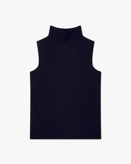 Maglia Collo Alto Top Soffio - Blu Scuro - Archivio