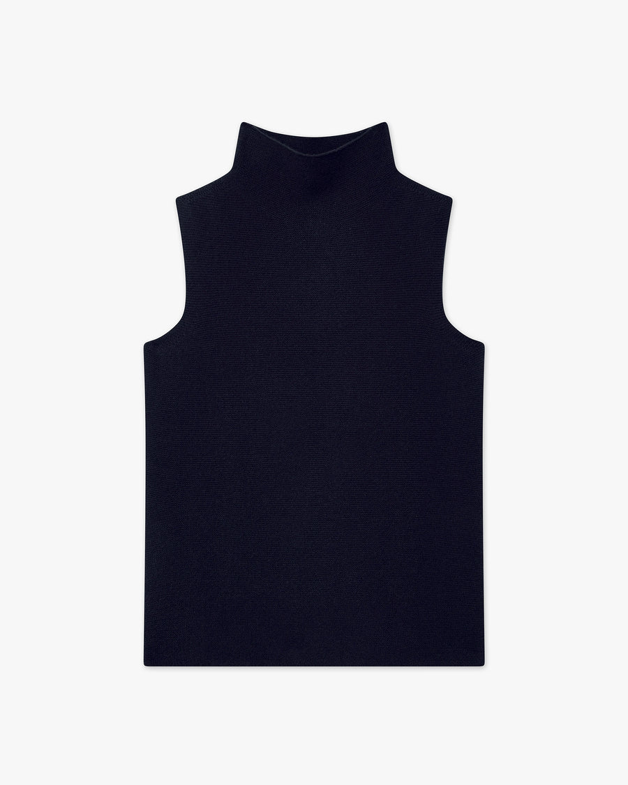 Maglia Collo Alto Top Soffio - Blu Scuro - Archivio