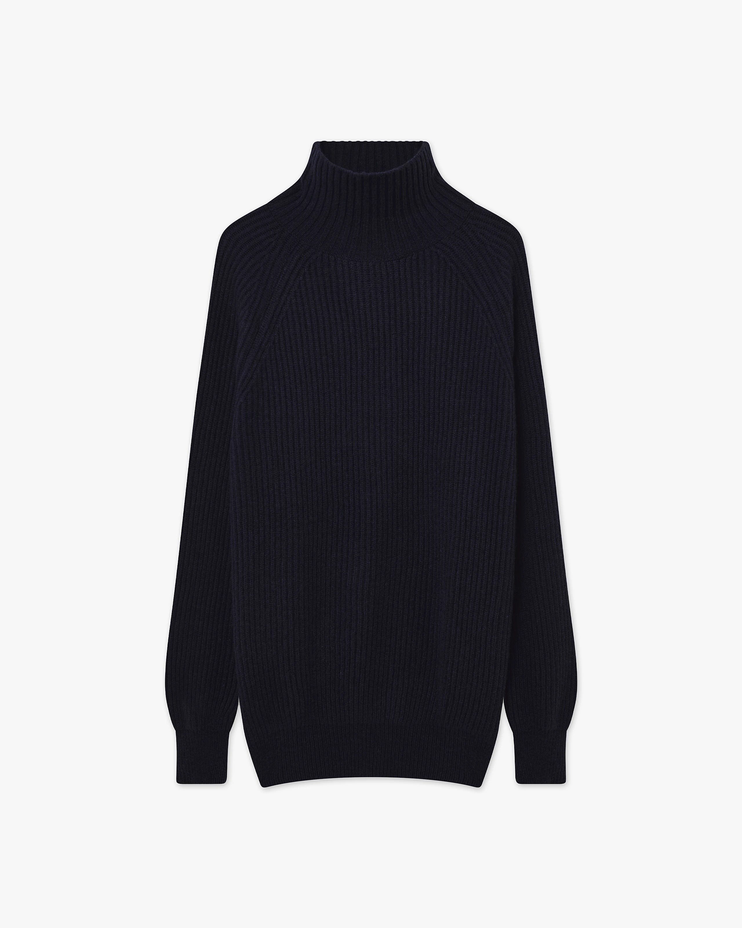 Sorapis Mock Neck Sweater - Blue - Archive