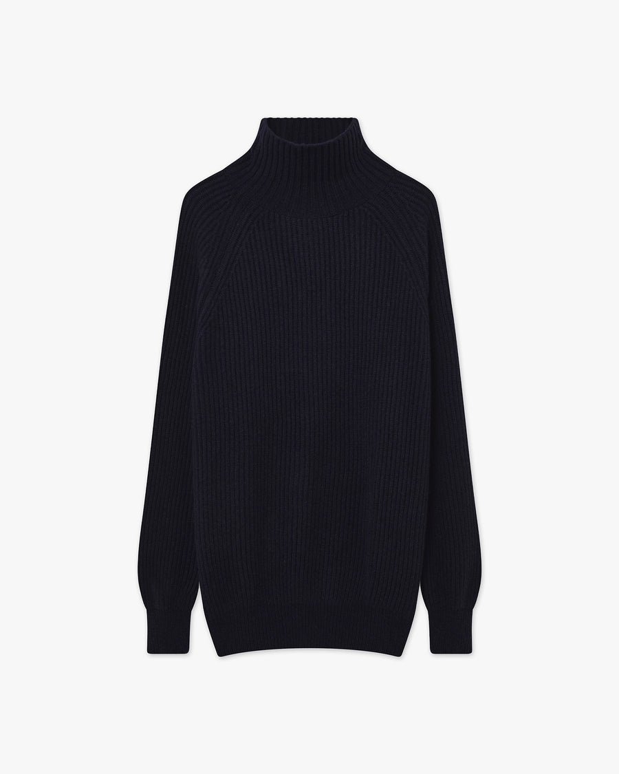 Sorapis Mock Neck Sweater - Blue - Archive
