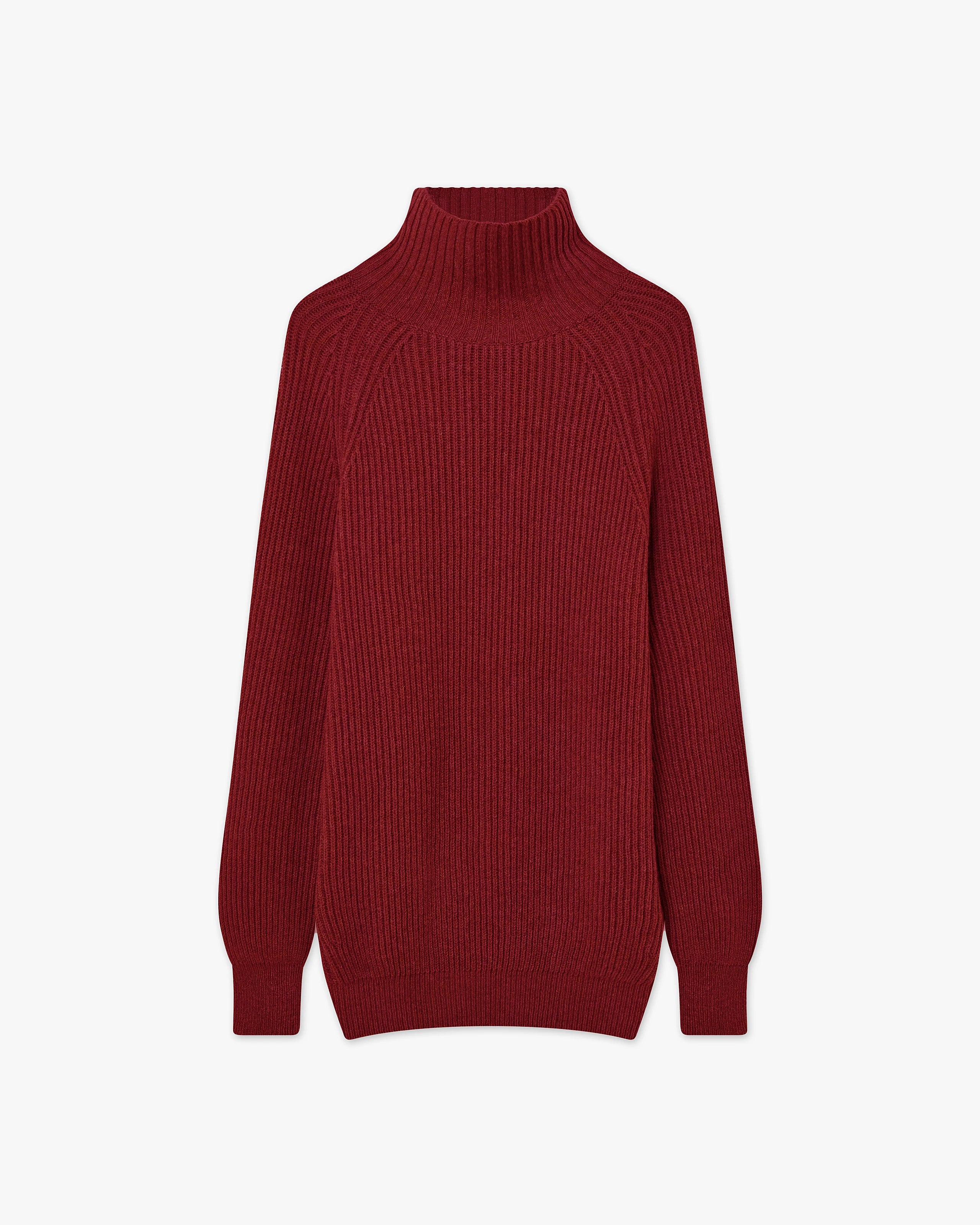 Sorapis Mock Neck Sweater - Red - Archive