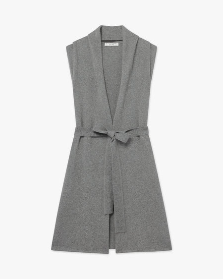 Custom Studio - Essential Sleeveless Cardigan