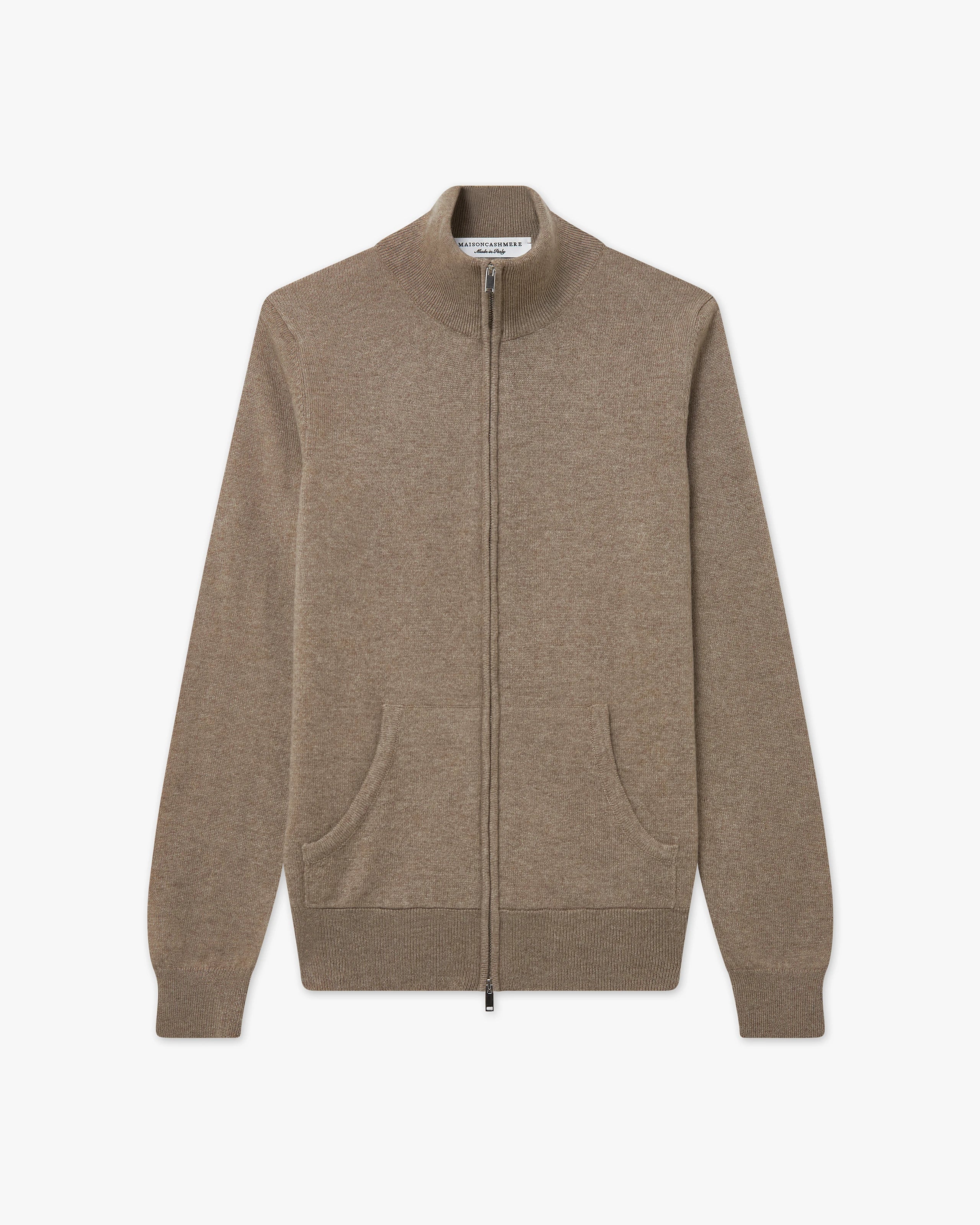 Women's Salò Zip Cardigan - Taupe - Archive