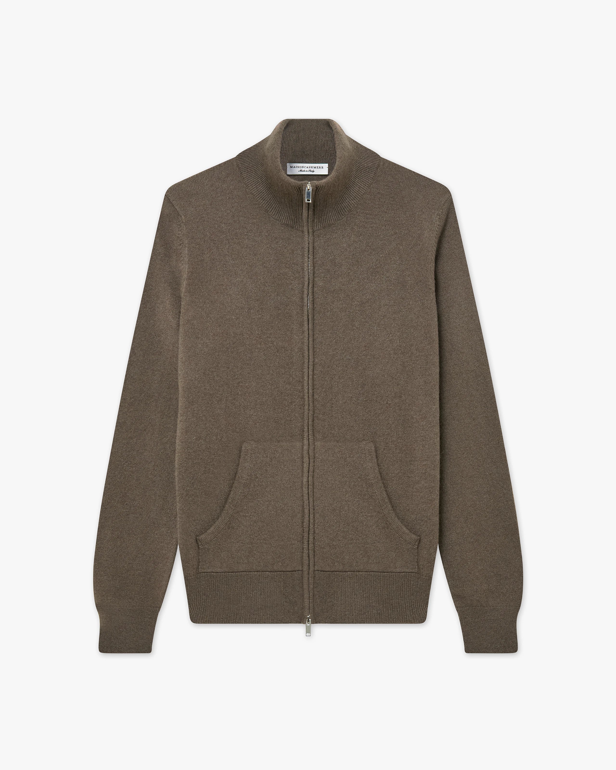 Women's Salò Zip Cardigan - Brown - Archive