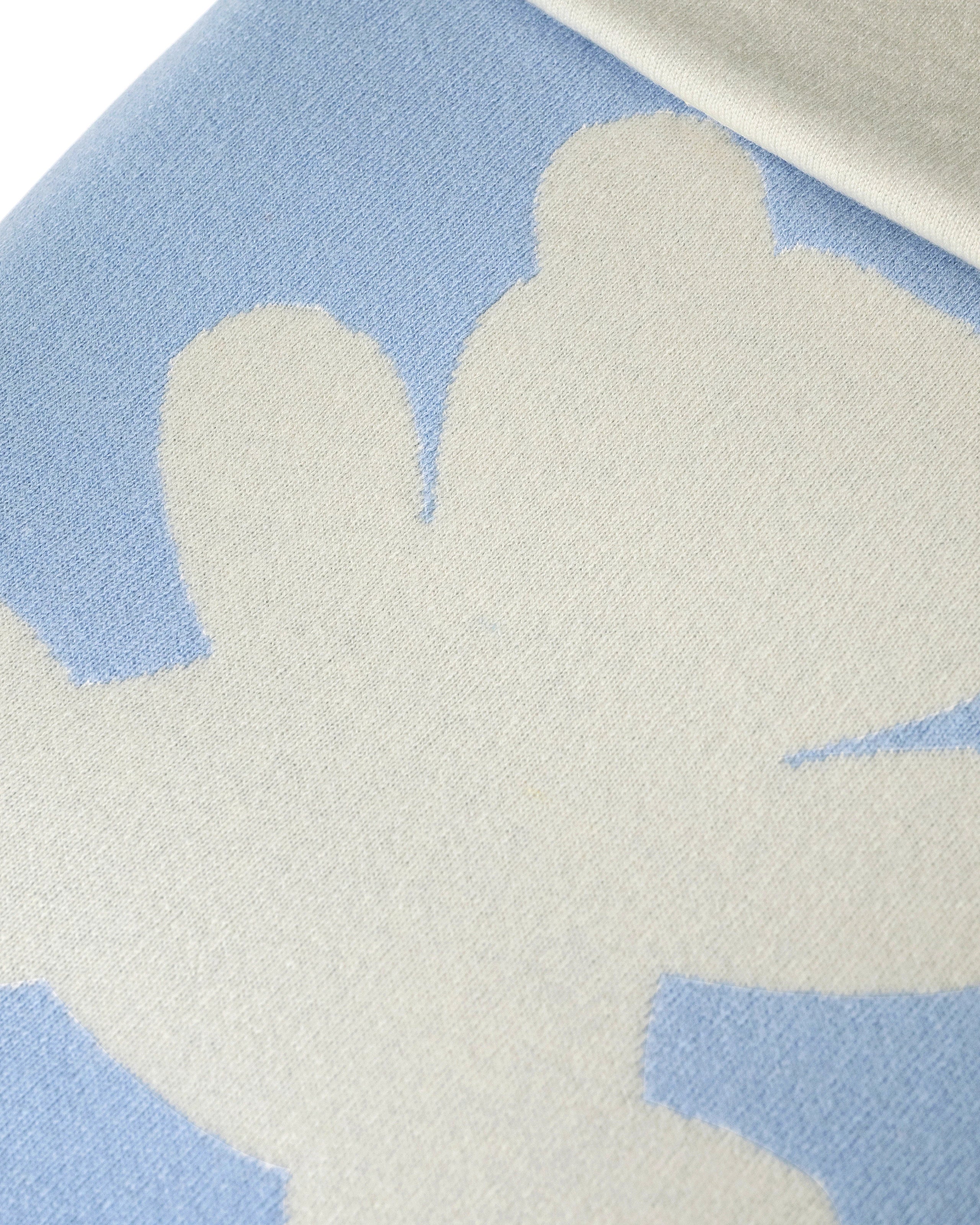 Teddy Bear Baby Blanket - Light Blue Cashmere