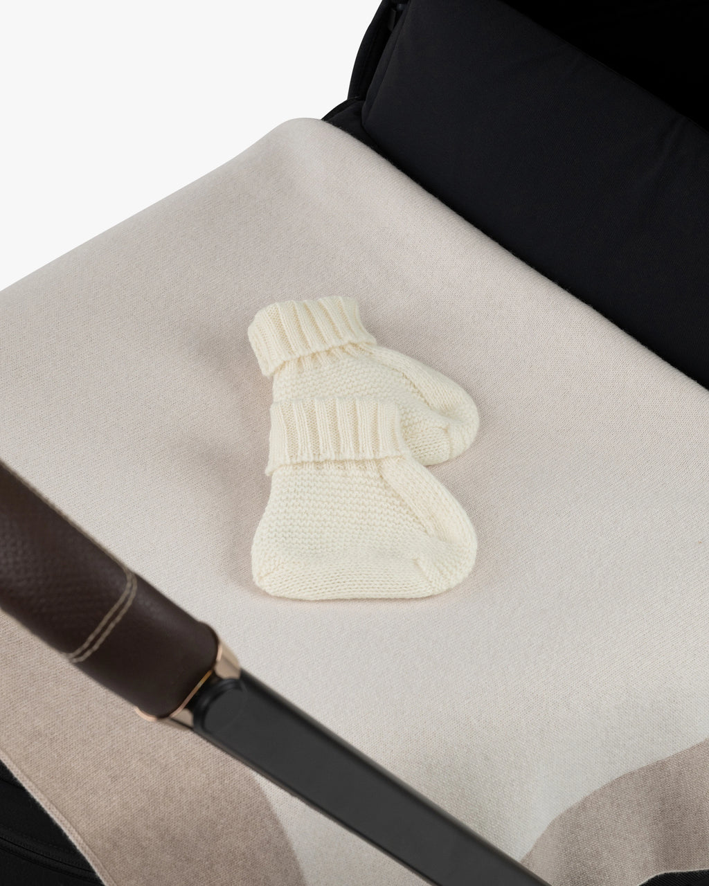 Baby Booties - White Cashmere