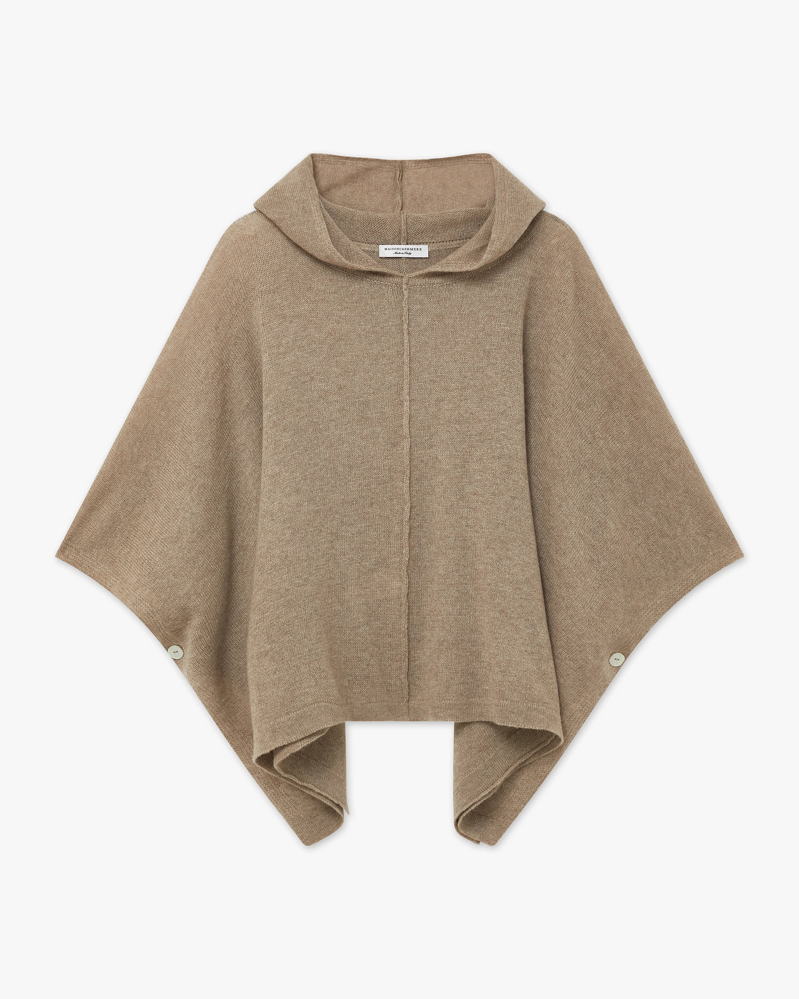 Hoodie Cape - Taupe Cashmere