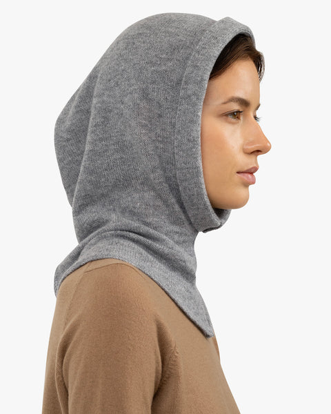 Hoodie Hat - Medium Grey Cashmere