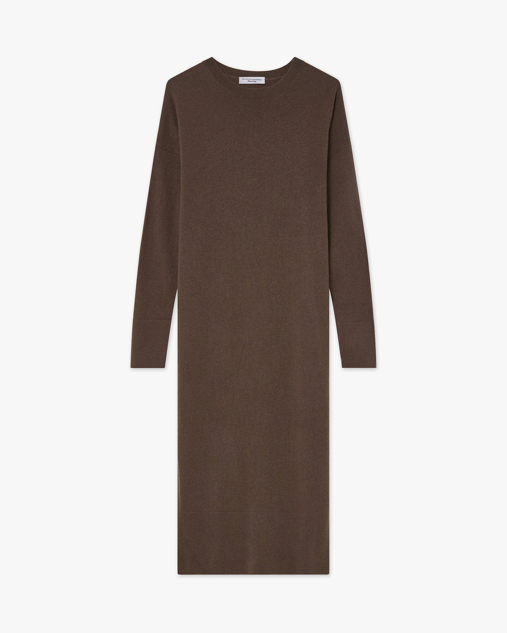 Liv Crew Neck Dress - Brown Cashmere