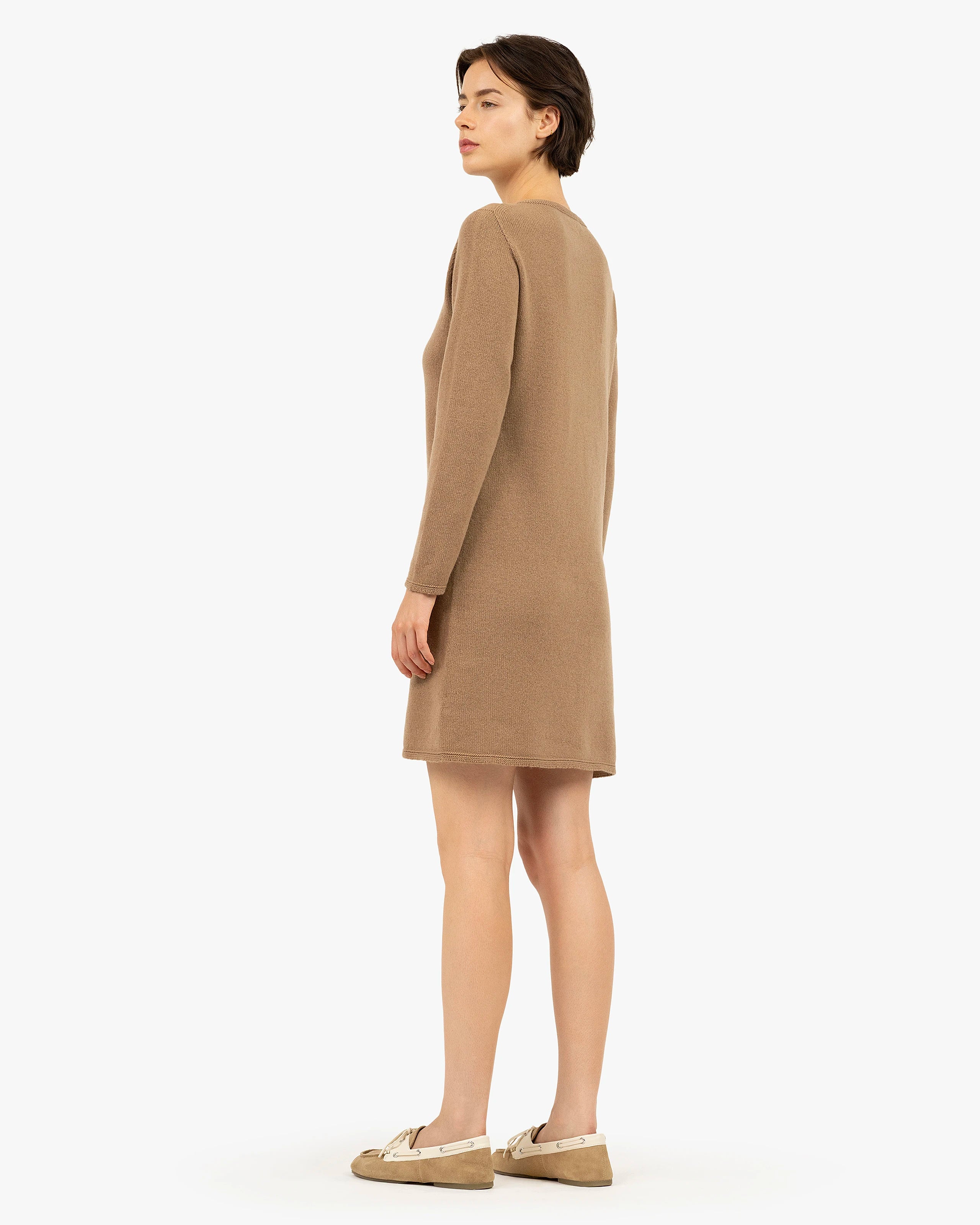 Parksville Dress - Camel Cashmere