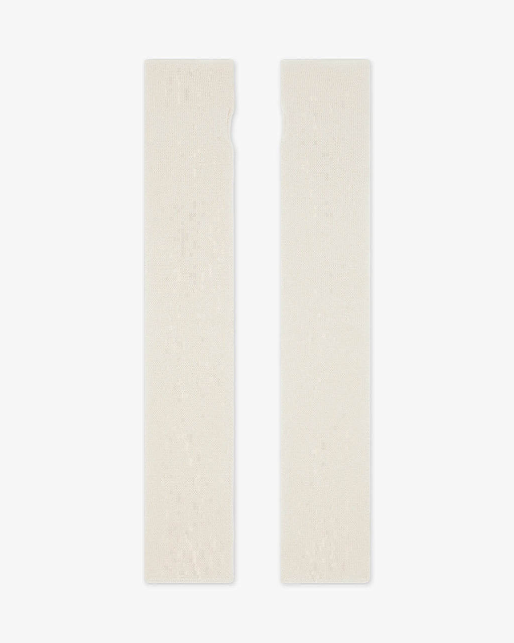 Fingerless Gloves - White Cashmere