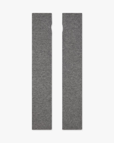 Fingerless Gloves - Medium Grey Cashmere