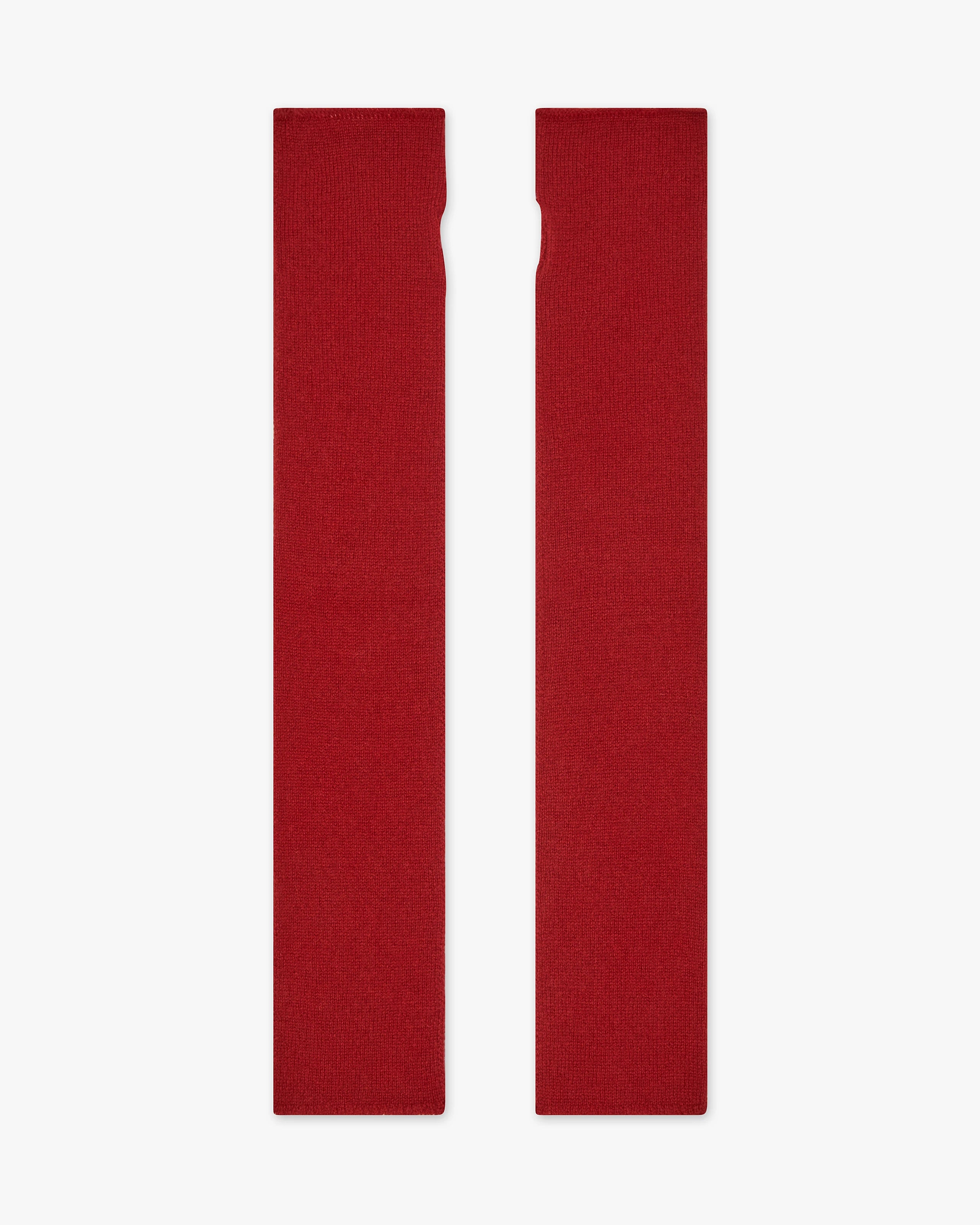 Fingerless Gloves - Red Cashmere