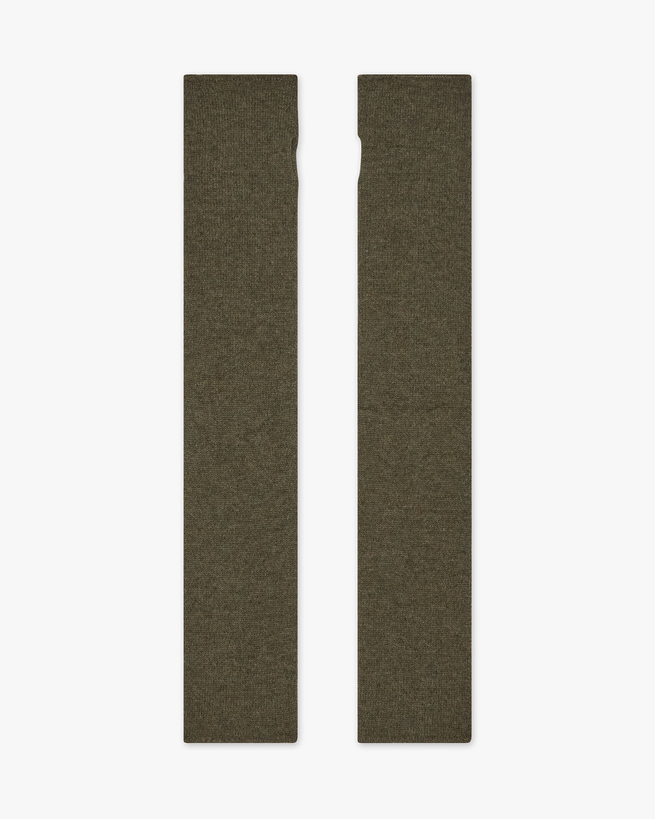 Fingerless Gloves - Green Cashmere