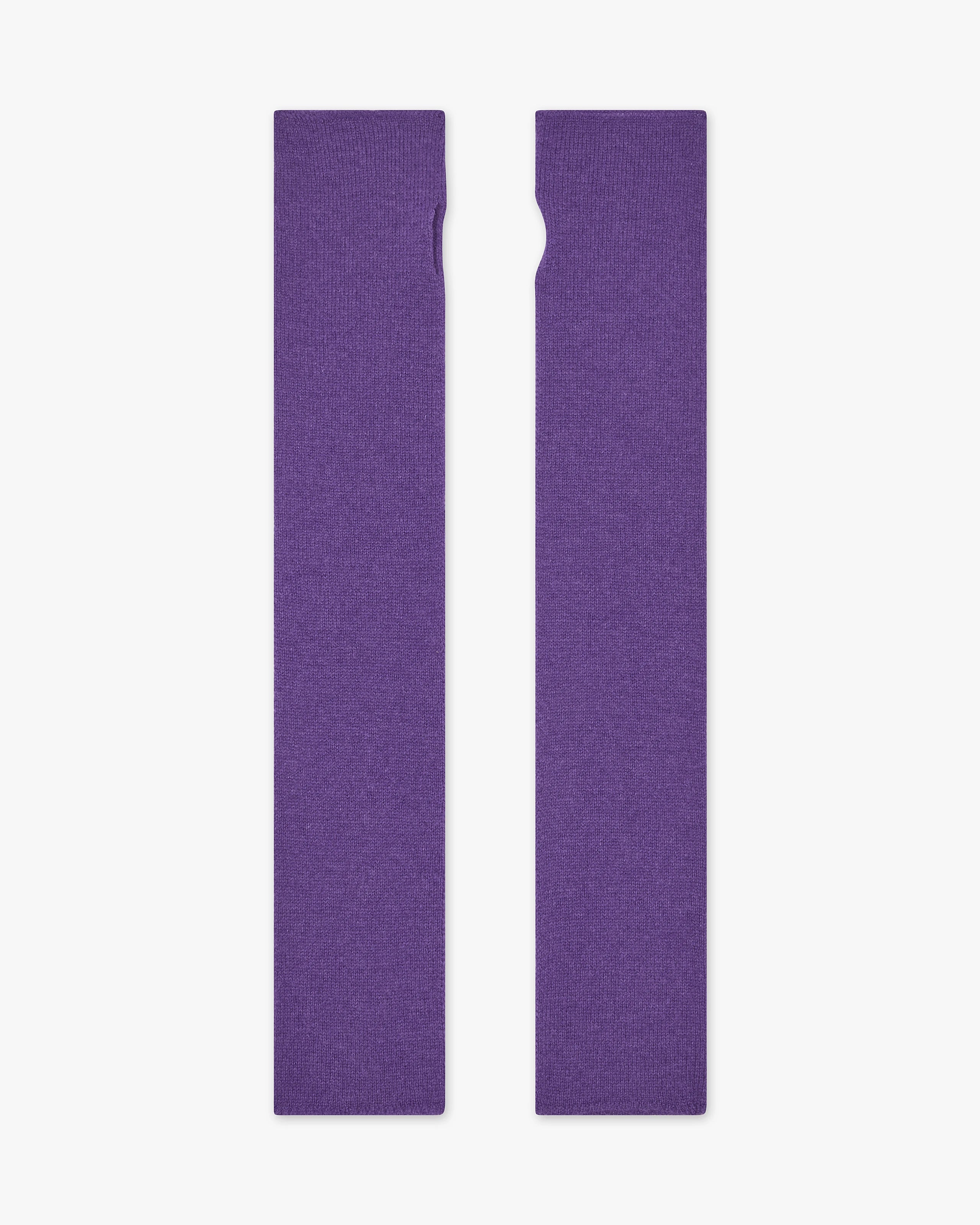 Fingerless Gloves - Purple Cashmere