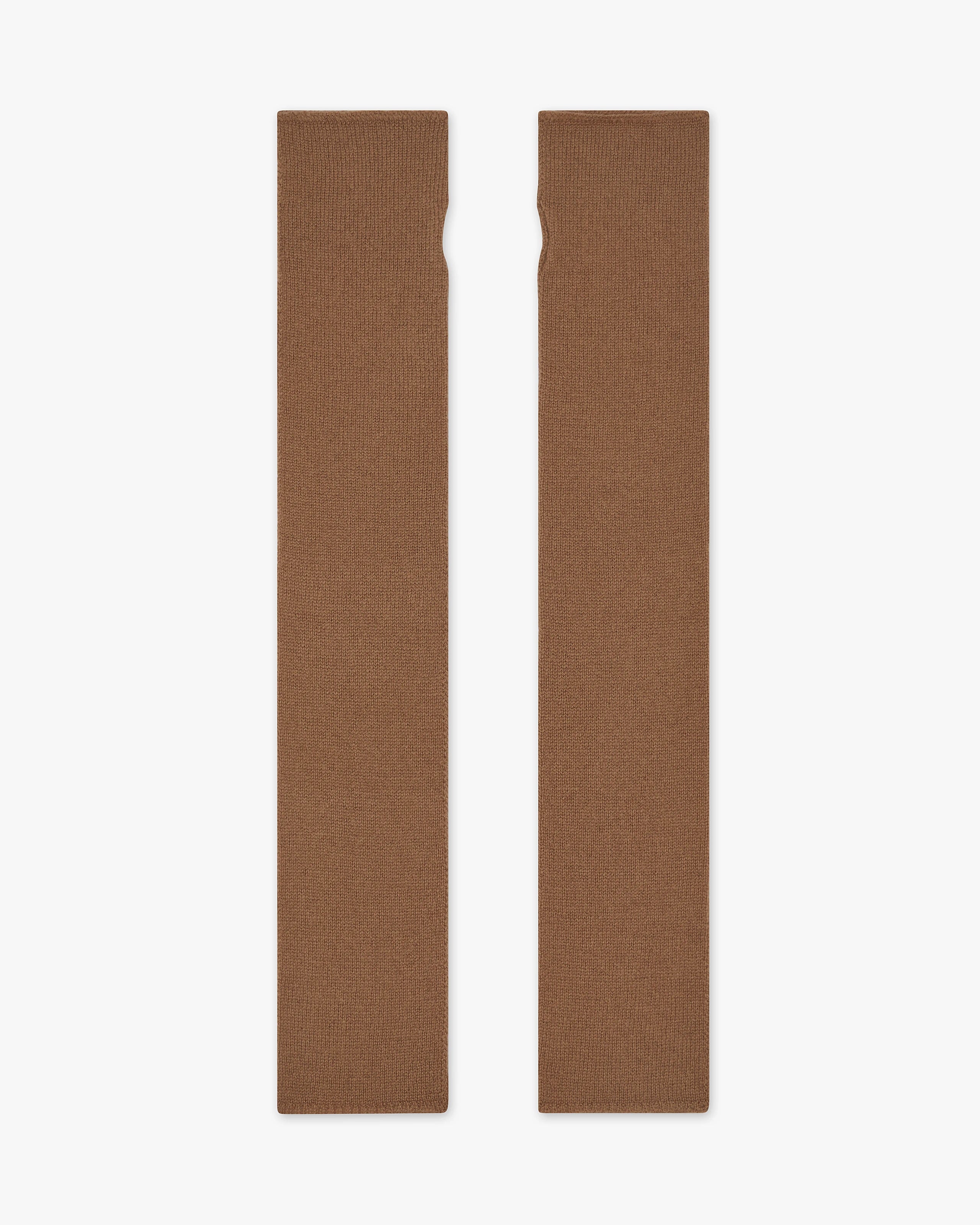 Fingerless Gloves - Camel Cashmere