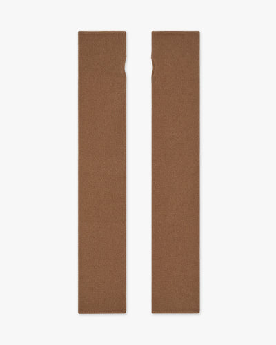 Fingerless Gloves - Camel Cashmere