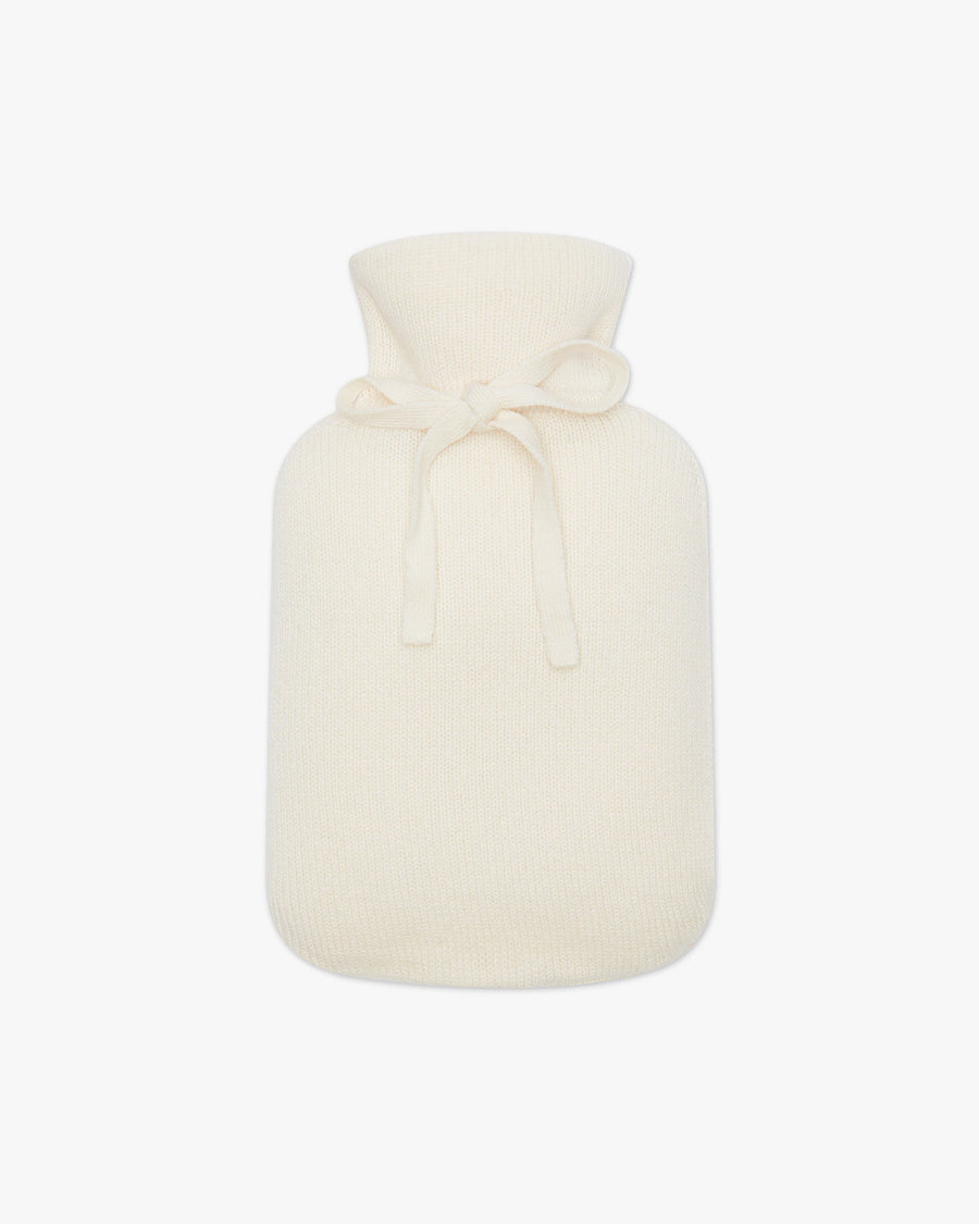 Hot Water Bottle Cover - White Cashmere