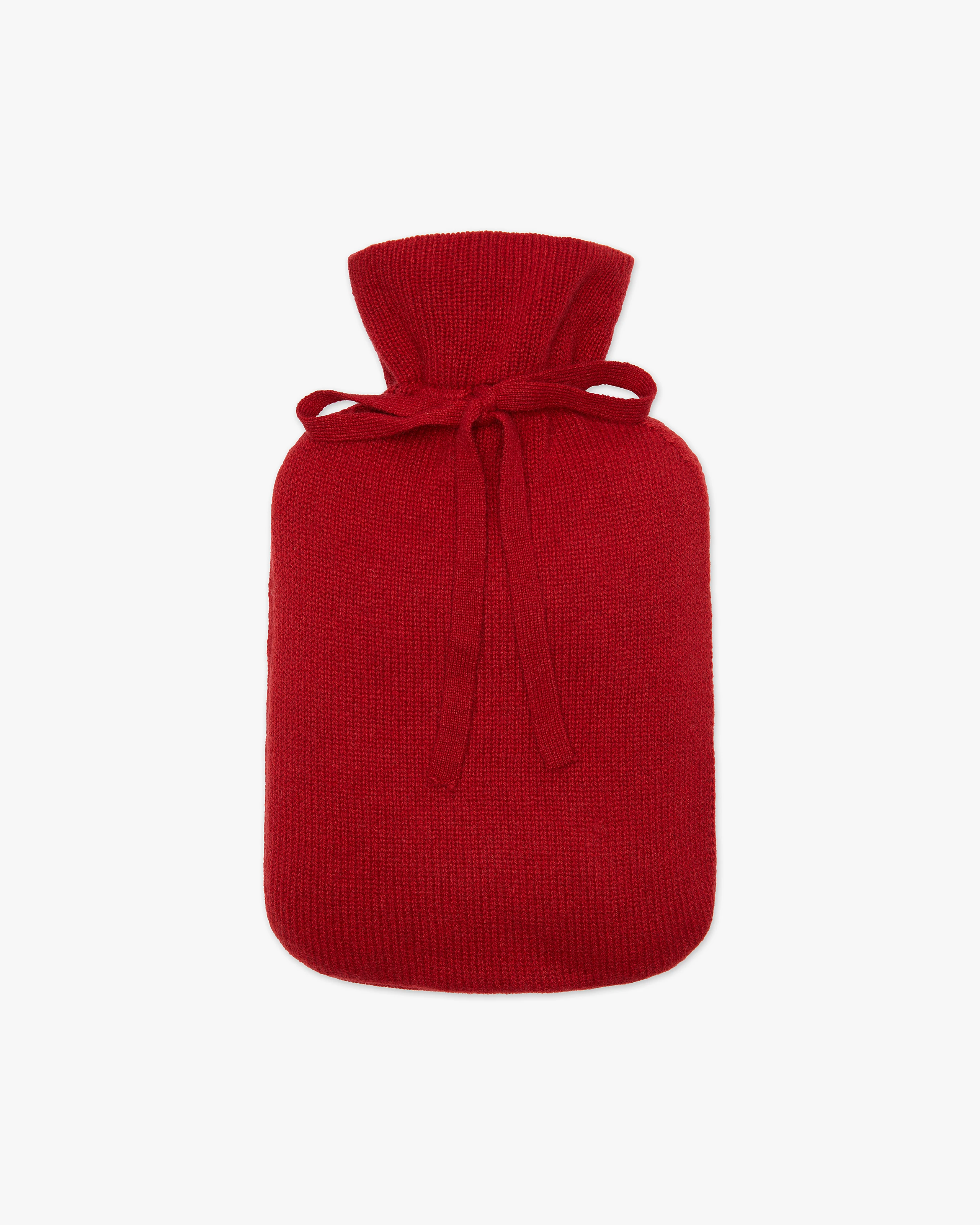 Hot Water Bottle Cover - Red Cashmere