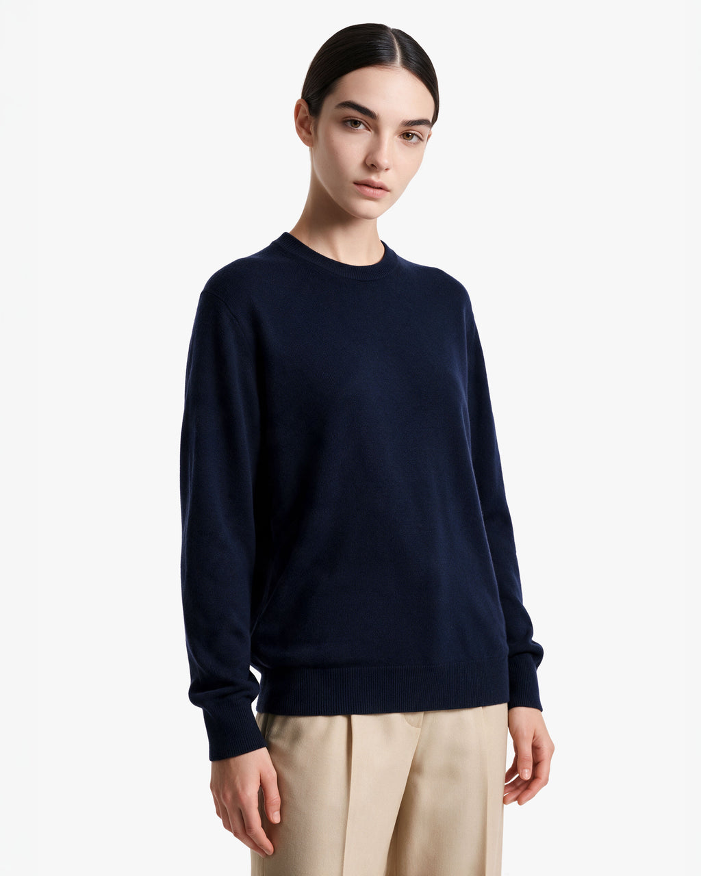 Women's Classic Prestige Crewneck · Night Blue Women > Crewneck Sweater